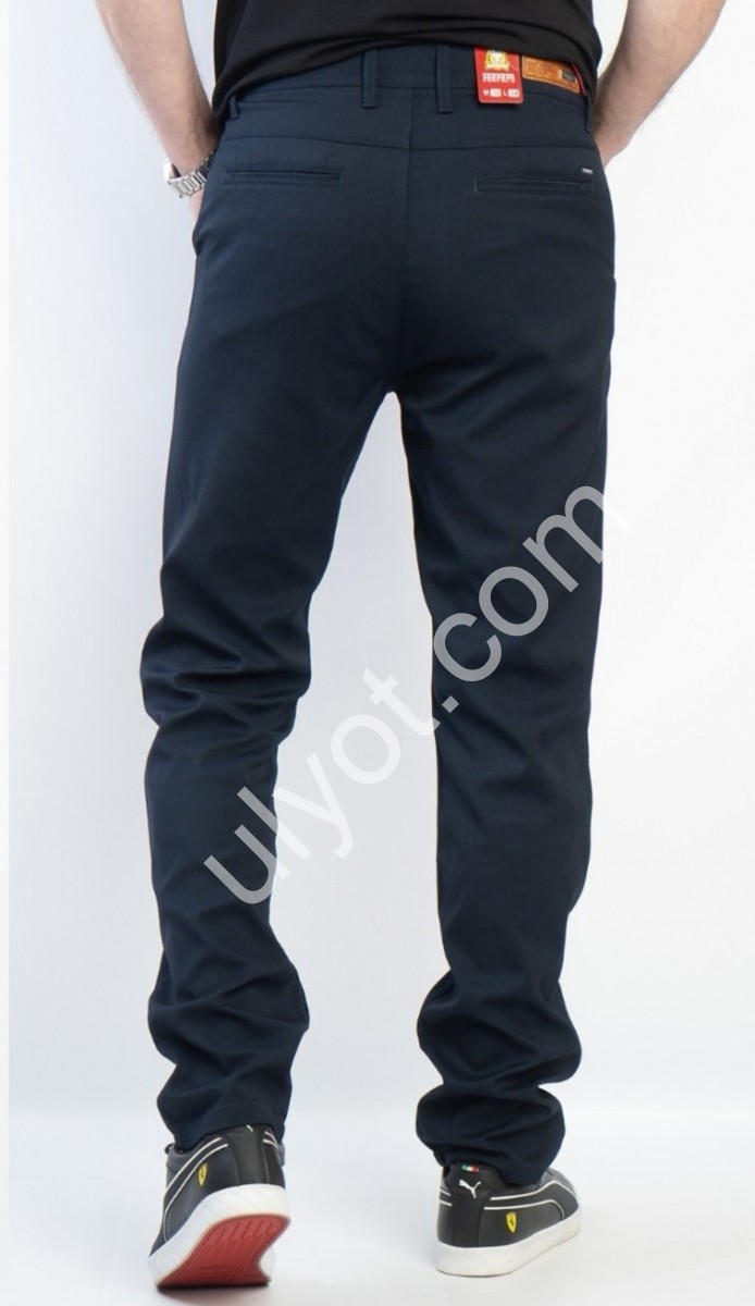 БРЮКИ FEERARS (34-44) ПОЛОСКА Т.СИНИЙ 39-2