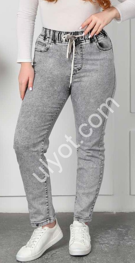 ДЖИНСЫ M.MIKI (30-36) СЕРЫЙ 6878