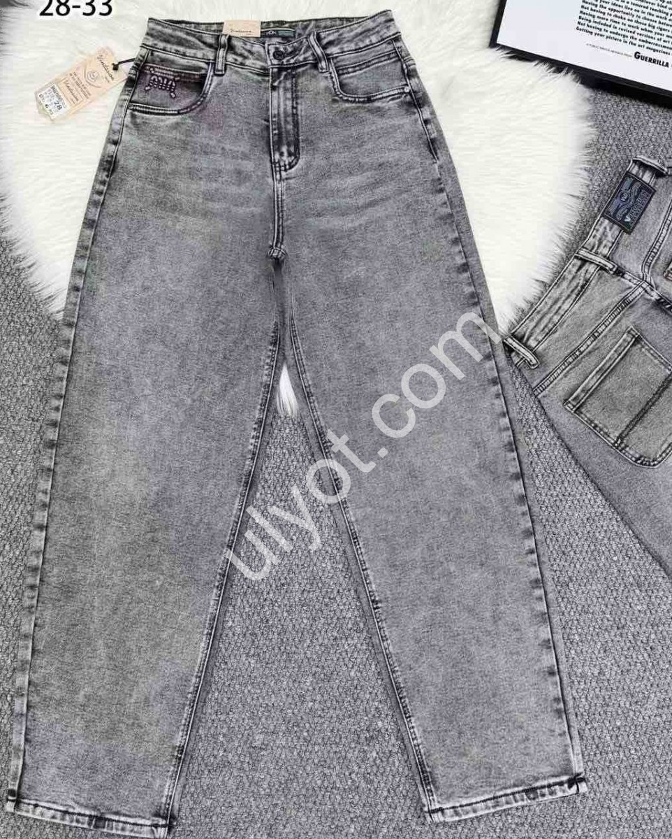 ДЖИНСИ V&D (28-33) СІРИЙ 6065