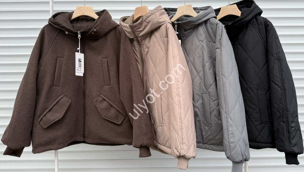 КУРТКА (M-2XL) СІРИЙ 6189