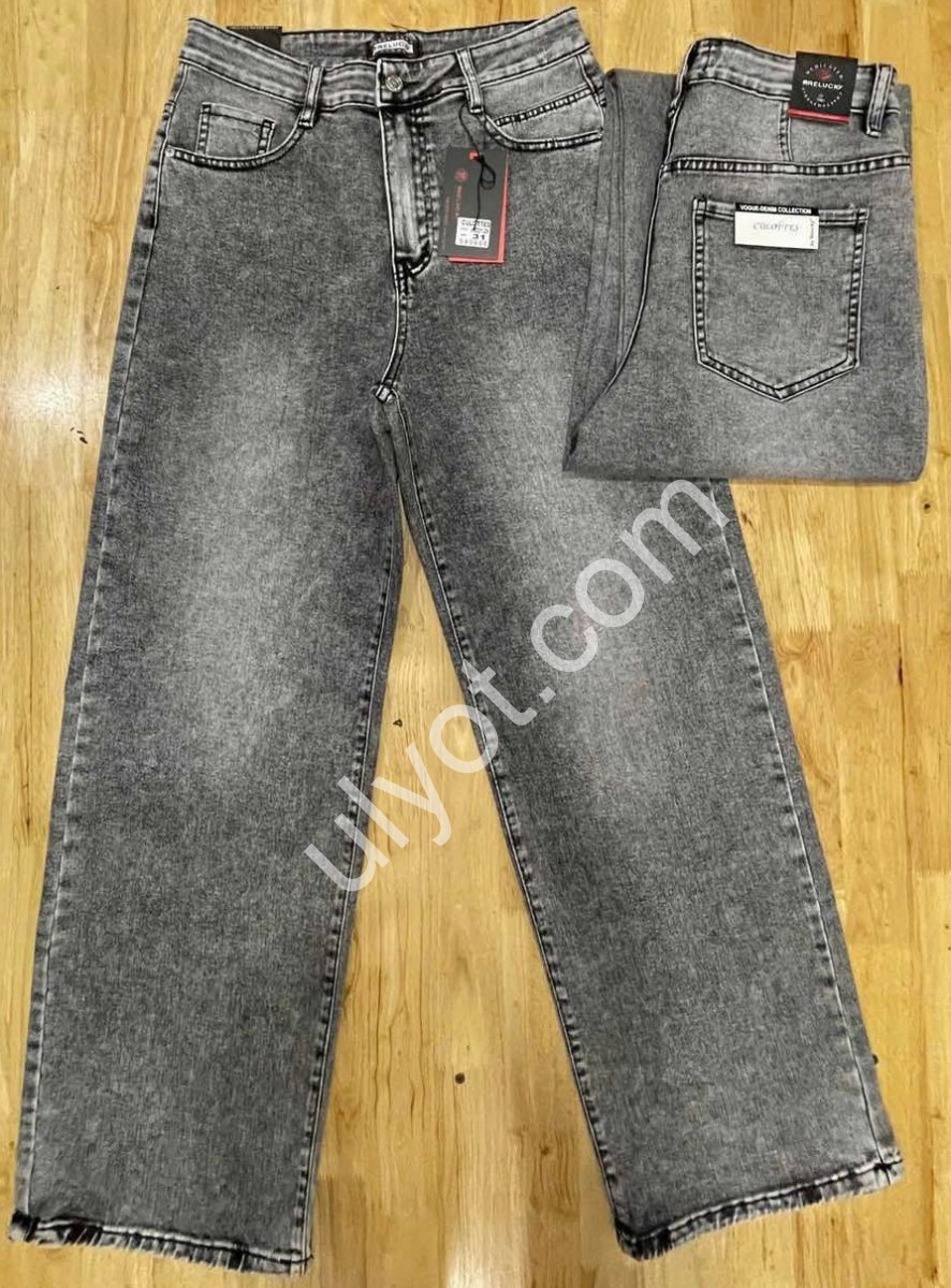 ДЖИНСЫ RELUCKY (31-38) СЕРЫЙ 0221-2