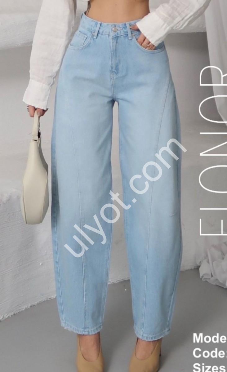 ДЖИНСЫ ZEO BASIC (34-42) ГОЛУБОЙ 5283