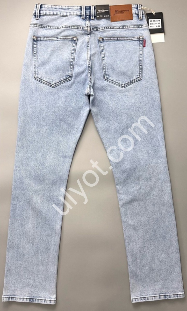 ДЖИНСИ REIGOUSE (29-38) МОМ БЛАКИТНИЙ 6737