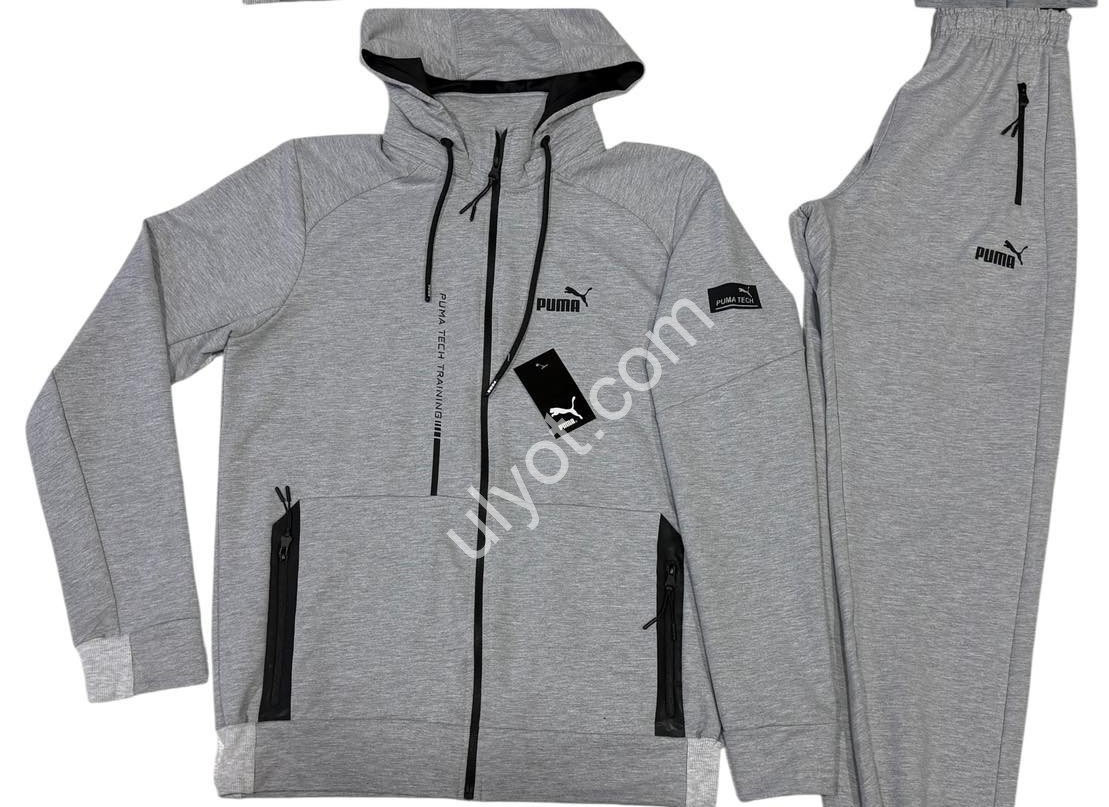 СПОРТ.КОСТЮМ P15 (56-64) МАНЖЕТ СЕРЫЙ 777/1