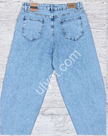 Фото 1 ДЖИНСЫ SASHA (30-36) СТРАЗЫ ГОЛУБОЙ 2775