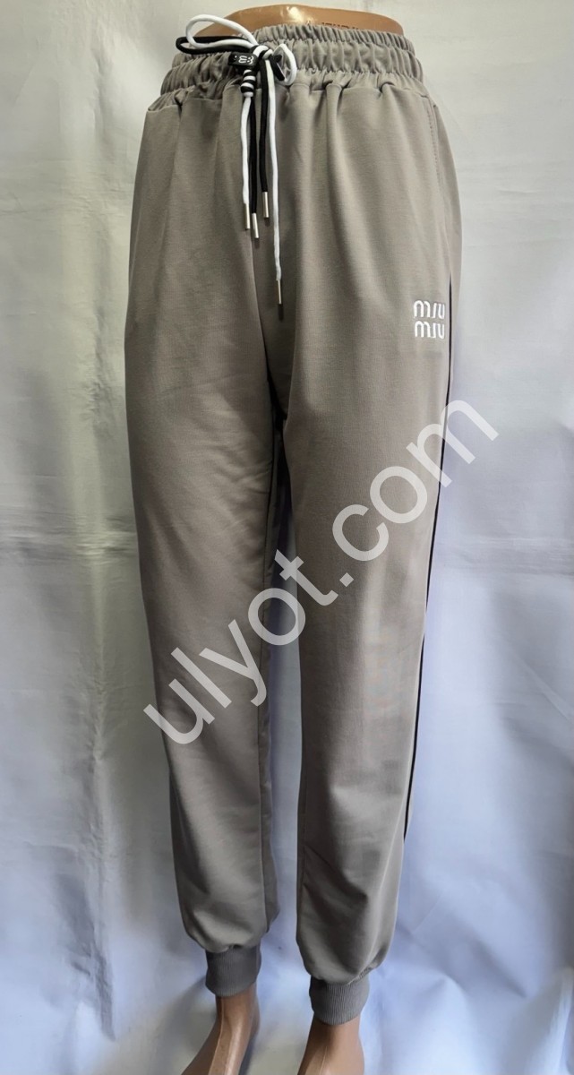 СПОРТ. ШТАНЫ M40 (46-54) МАНЖЕТ БЕЖ 