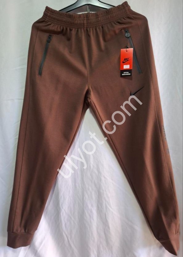 СПОРТ.ШТАНЫ N02 (48-58) МАНЖЕТ КОРИЧНЕВЫЙ 