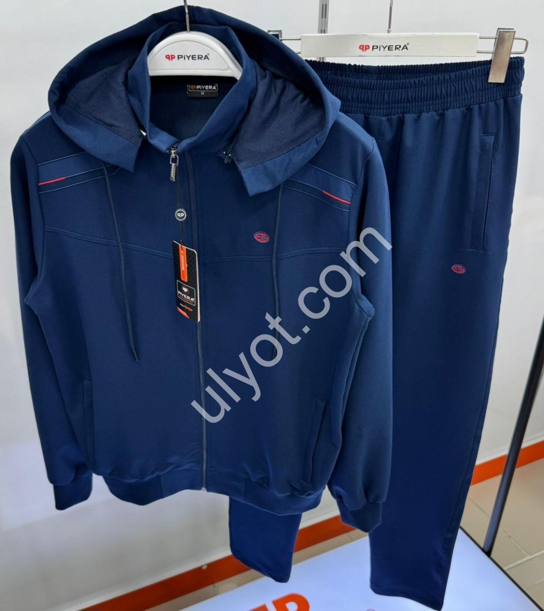 СПОРТ.КОСТЮМ (M-3XL) ПРЯМИЙ СИНІЙ 7806