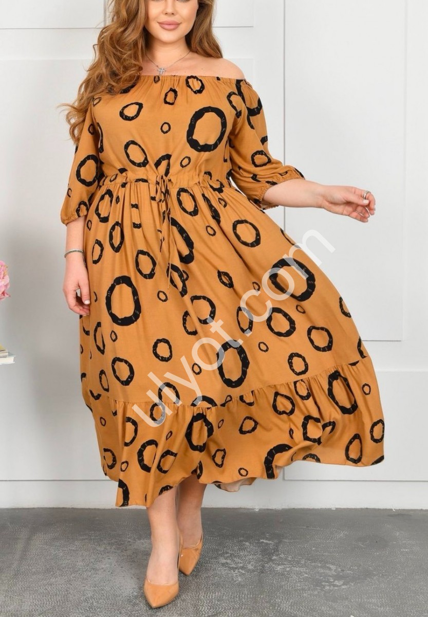 ПЛАТЬЕ (58-62) КОРЧНЕВЫЙ A4-1