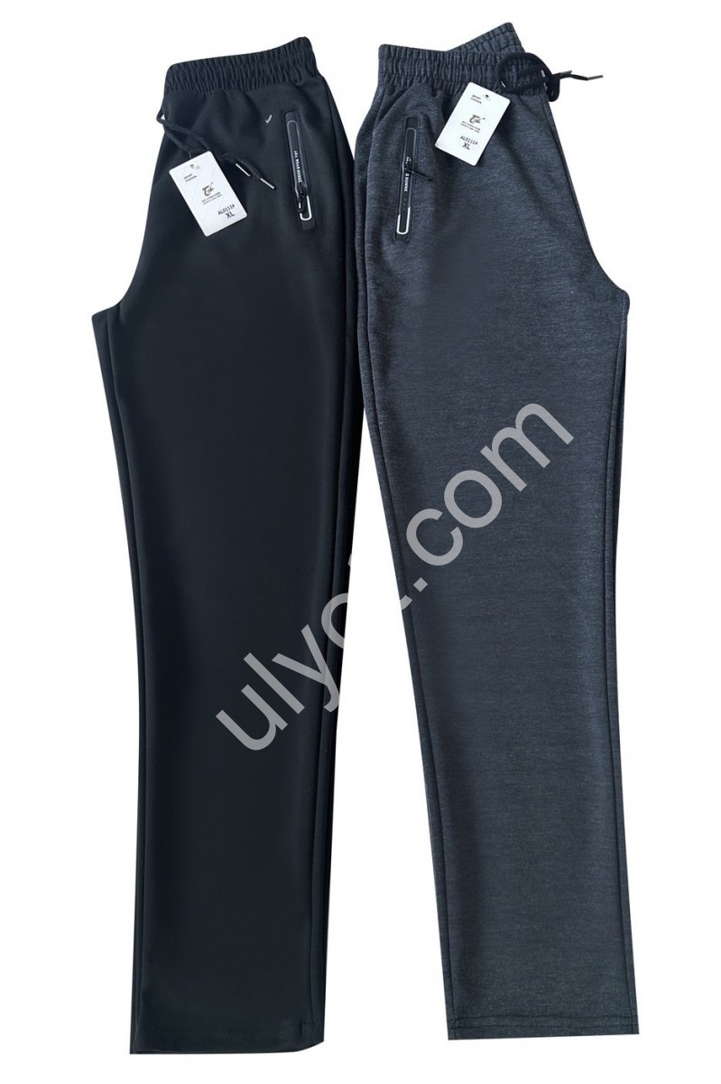 СПОРТ. ШТАНИ (XL-5XL) ПРЯМІ ЧОРНИЙ AL0111