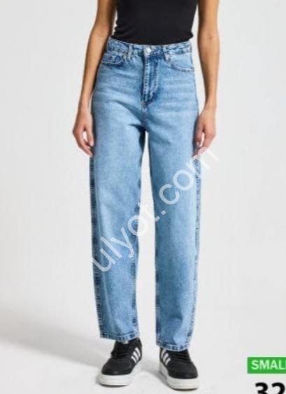 ДЖИНСЫ IT'S BASIC (32-36) Т.ГОЛУБОЙ 3240/4s6/27