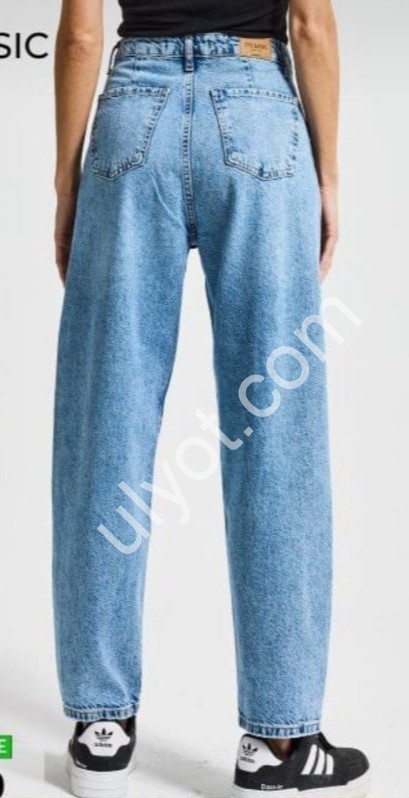 ДЖИНСЫ IT'S BASIC (32-36) Т.ГОЛУБОЙ 3240/4s6/27