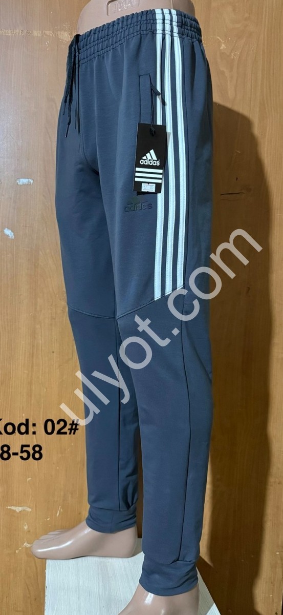 СПОРТ.ШТАНИ A01 (48-58) МАНЖЕТ СІРИЙ 02