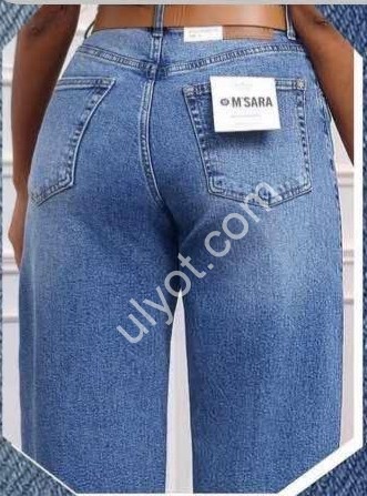 ДЖИНСЫ M.SARA (XS-XL) СИНИЙ 002-3H
