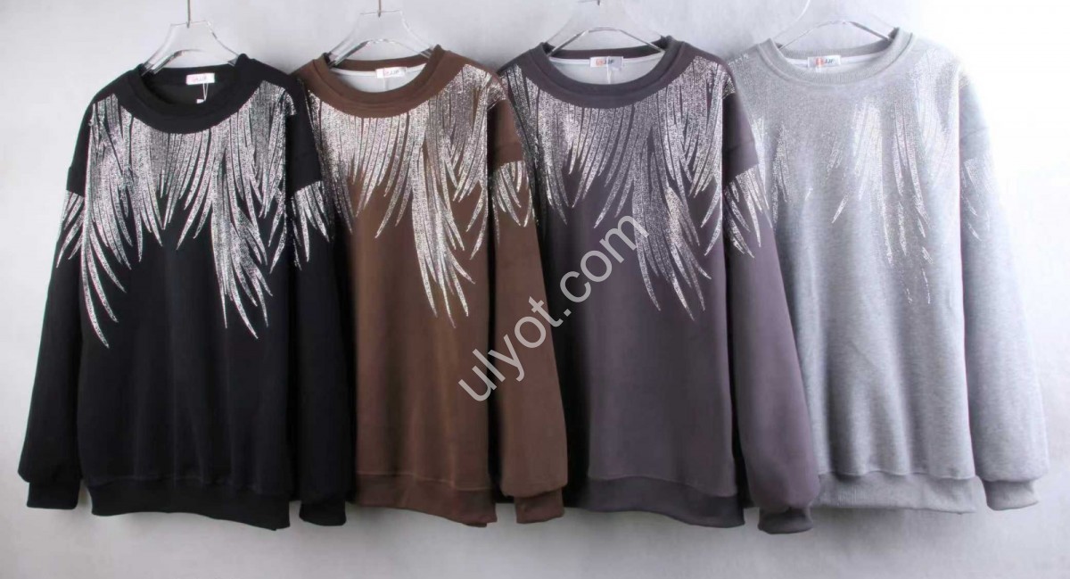 СВІТШОТ JJF (OVERSIZE 48-52) КАМІННІ МІКС 2602