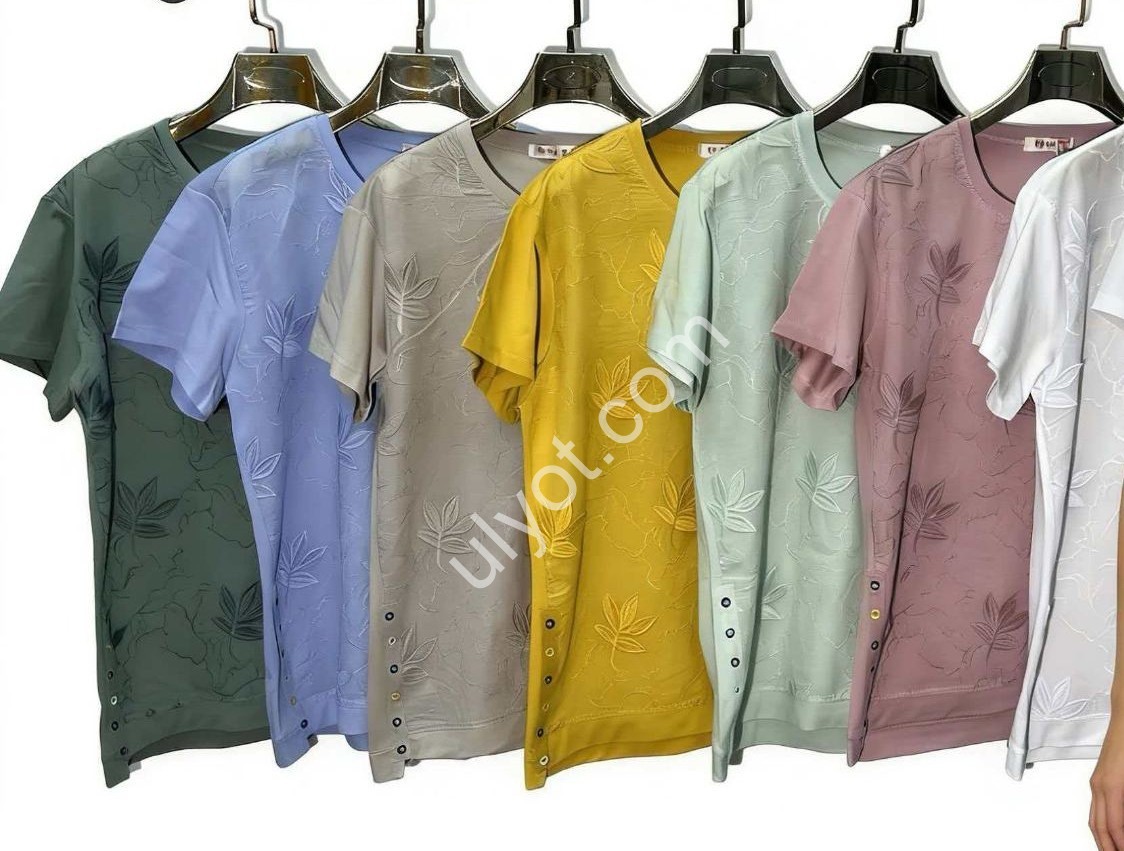 ФУТБОЛКА (2XL-5XL) ГОЛУБОЙ 8830