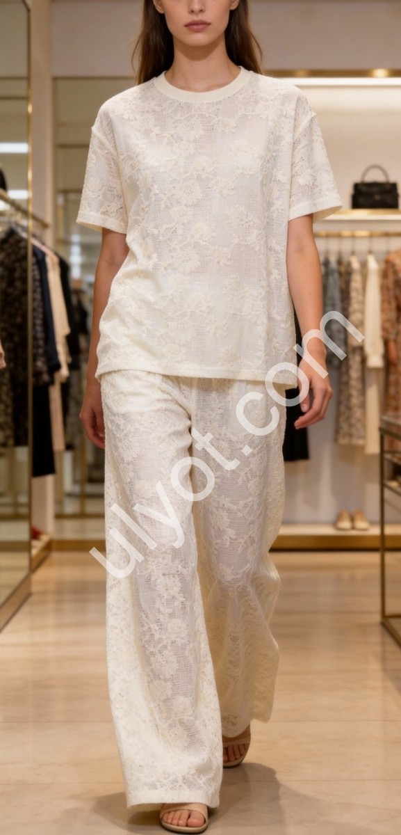 КОСТЮМ (42-48) ПРЯМОЙ БЕЖ TWO-405