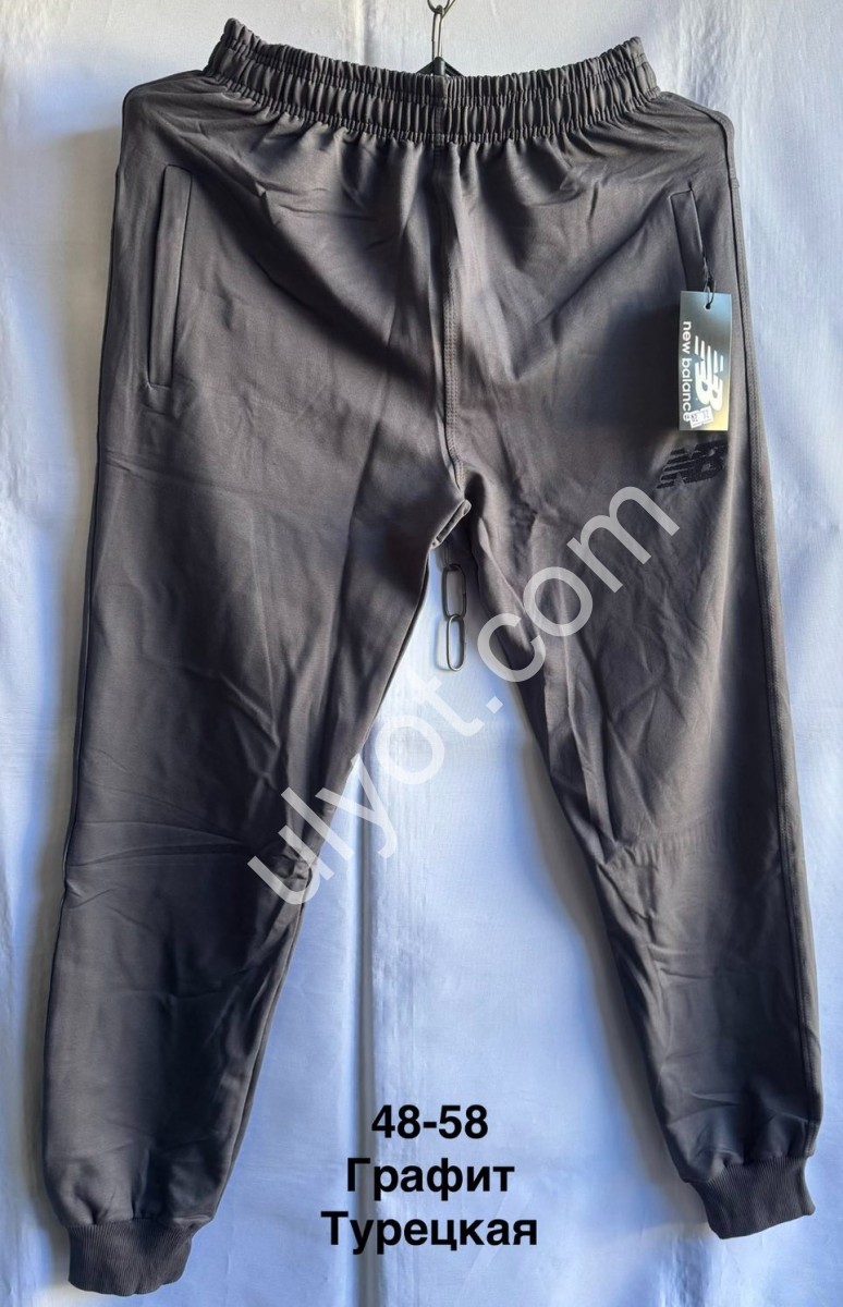 СПОРТ.ШТАНЫ NB02 (48-58) МАНЖЕТ ГРАФИТ 