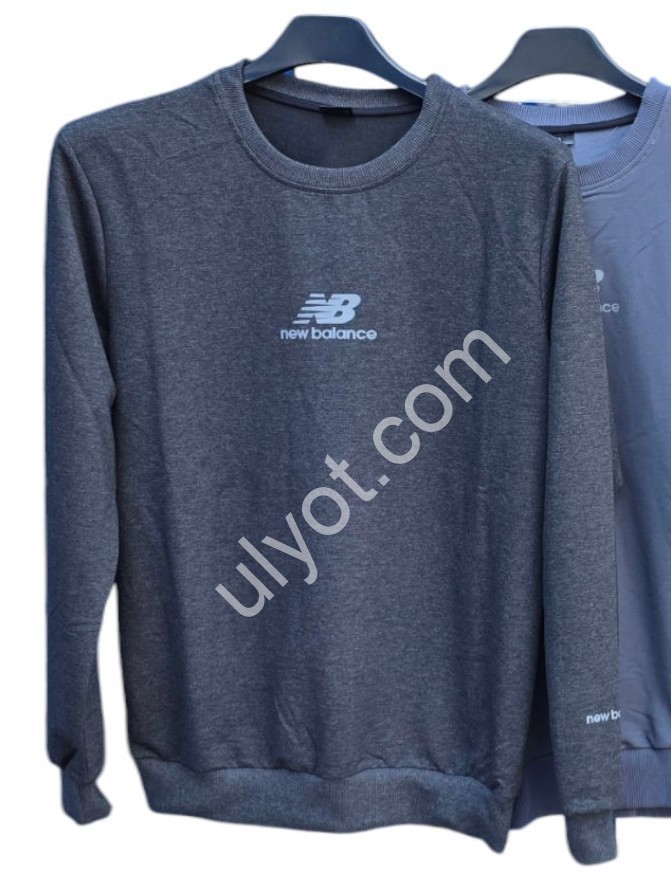 СВИТШОТ NB02 (46-54) СЕРЫЙ 