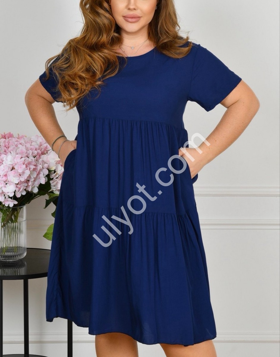 Фото 2 ПЛАТЬЕ (ONE SIZE 60-64) МИКС 2172