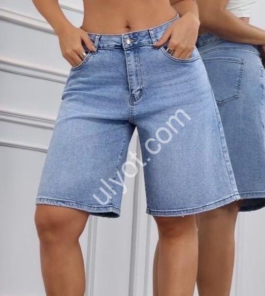 БЕРМУДЫ M.SARA (L-XL) СИНИЙ 867-4B