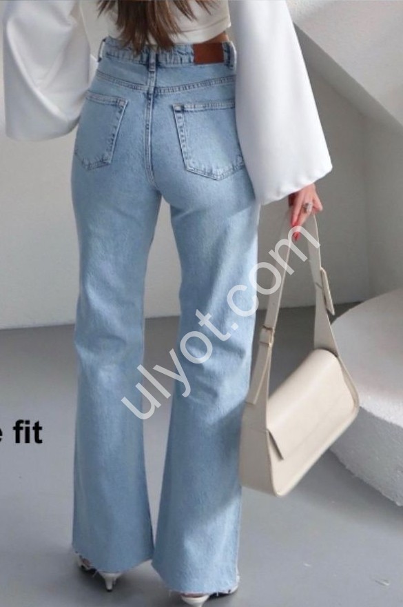 ДЖИНСЫ ZEO BASIC (34-42) ГОЛУБОЙ 5302