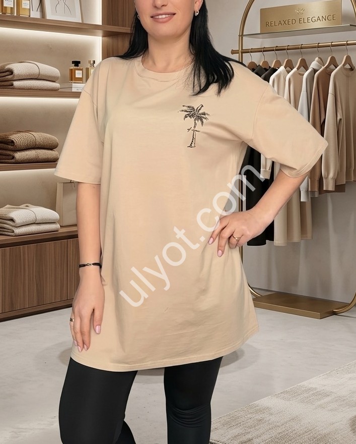 ФУТБОЛКА-ПЛАТЬЕ (48-56) МИКС 25077