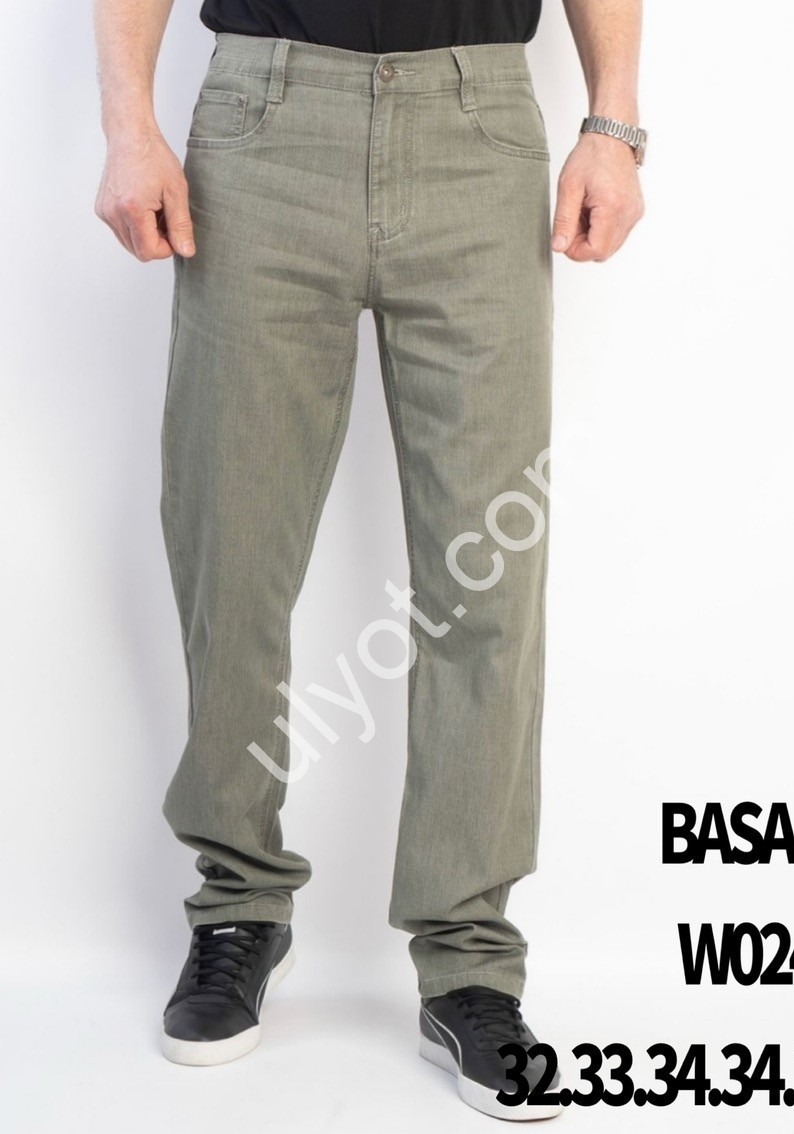 ДЖИНСИ BASANJIU (32-40) СІРИЙ 024-37