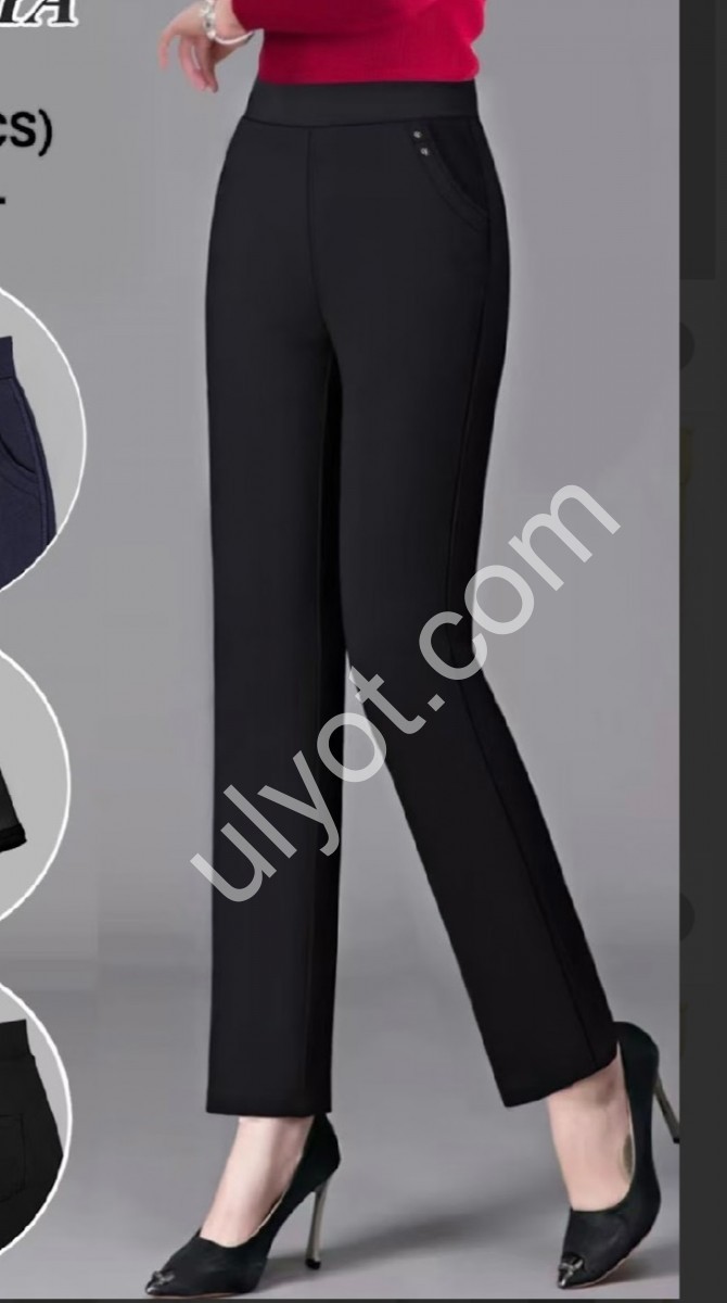 БРЮКИ (10XL-13XL) ЧЕРНЫЙ 5301