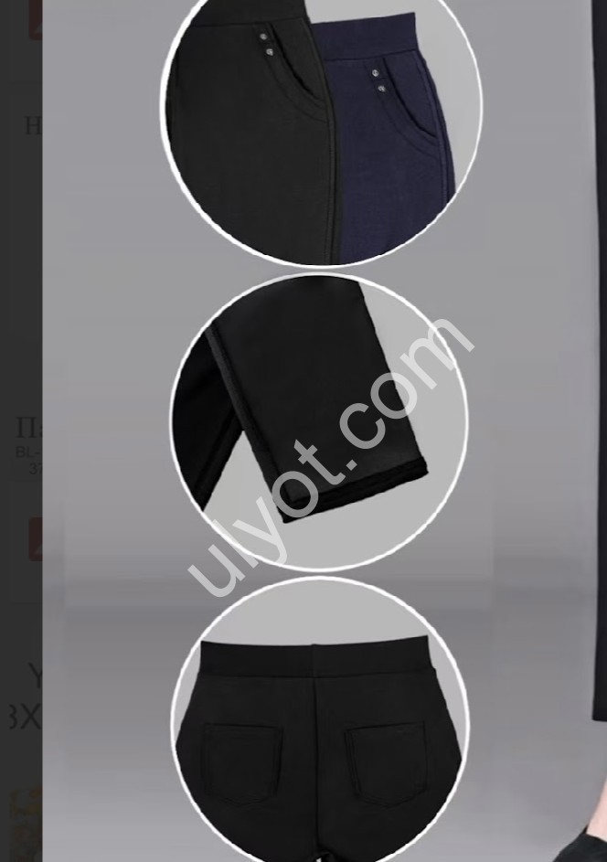 БРЮКИ (10XL-13XL) ЧЕРНЫЙ 5301