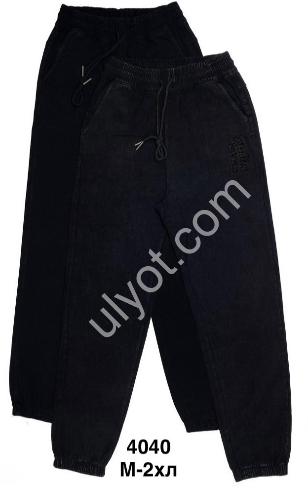 ШТАНЫ (M-2XL) ЧЕРНЫЙ 4040