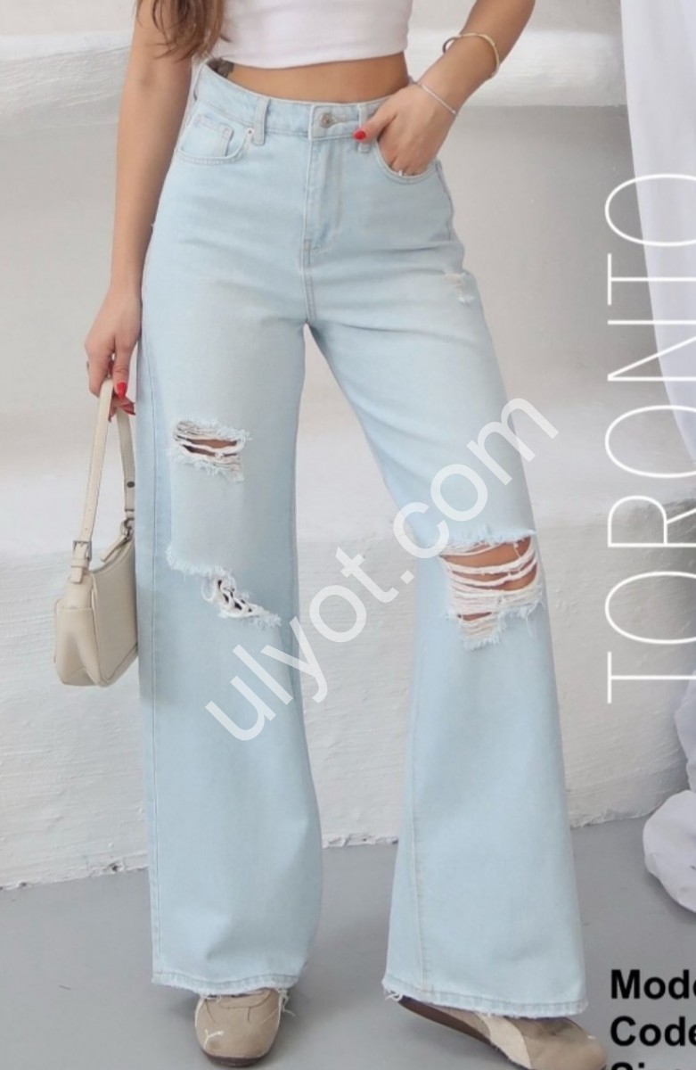 ДЖИНСЫ ZEO BASIC (34-42) ГОЛУБОЙ 5312