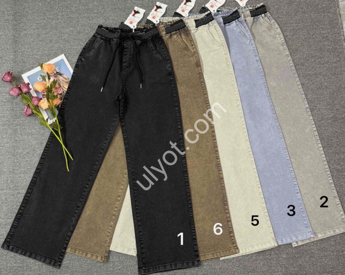 БРЮКИ (25-30) ГОЛУБОЙ A9185-3