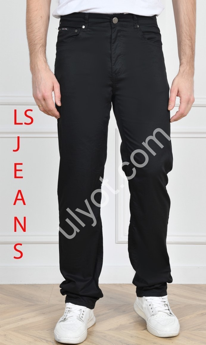 ДЖИНСЫ LS JEANS (34-44) ЧЕРНЫЙ 201D