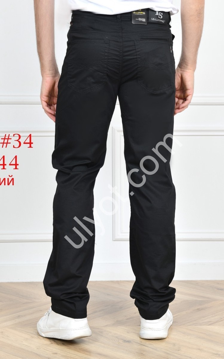 ДЖИНСЫ LS JEANS (34-44) ЧЕРНЫЙ 201D