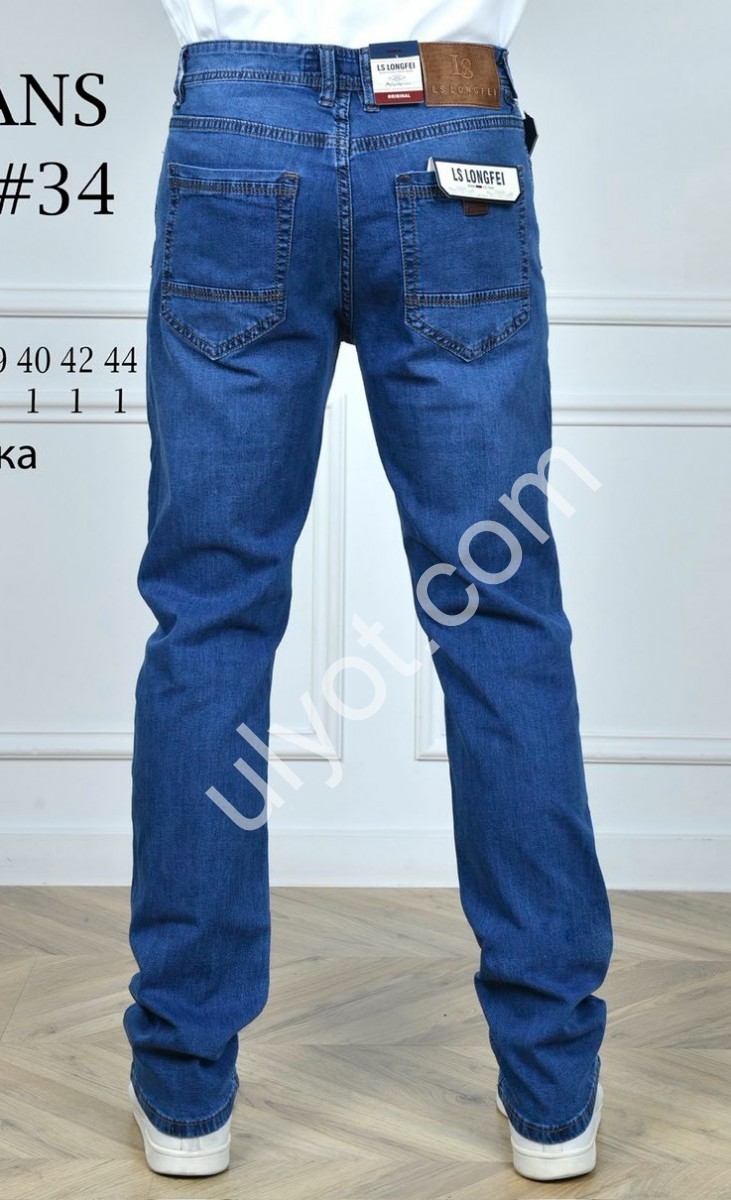 ДЖИНСЫ LS JEANS (34-44) СИНИЙ 807D