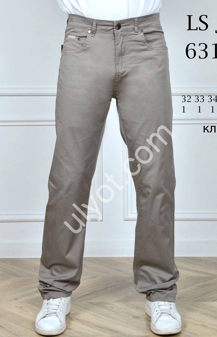 ШЛЮНИ LS JEANS (34-44) БІЖ 6312D