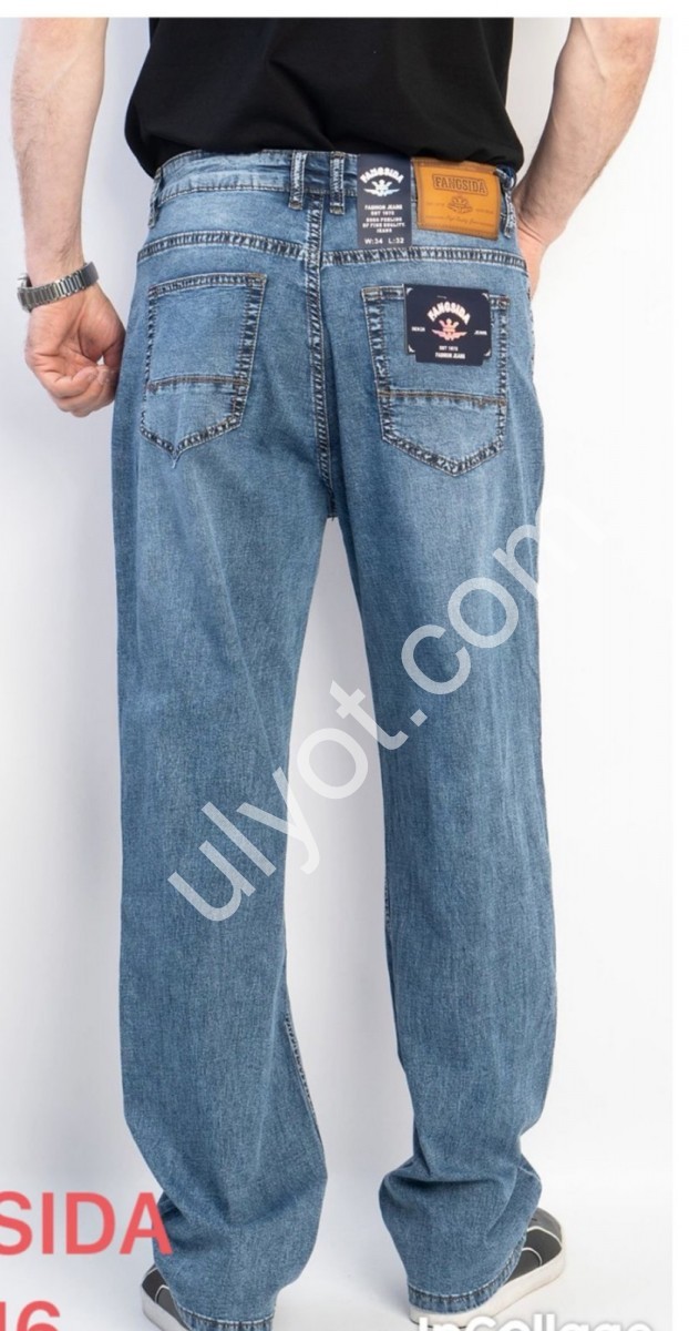 ДЖИНСИ FANGSIDA (34-38) Т.СИНІЙ 8916