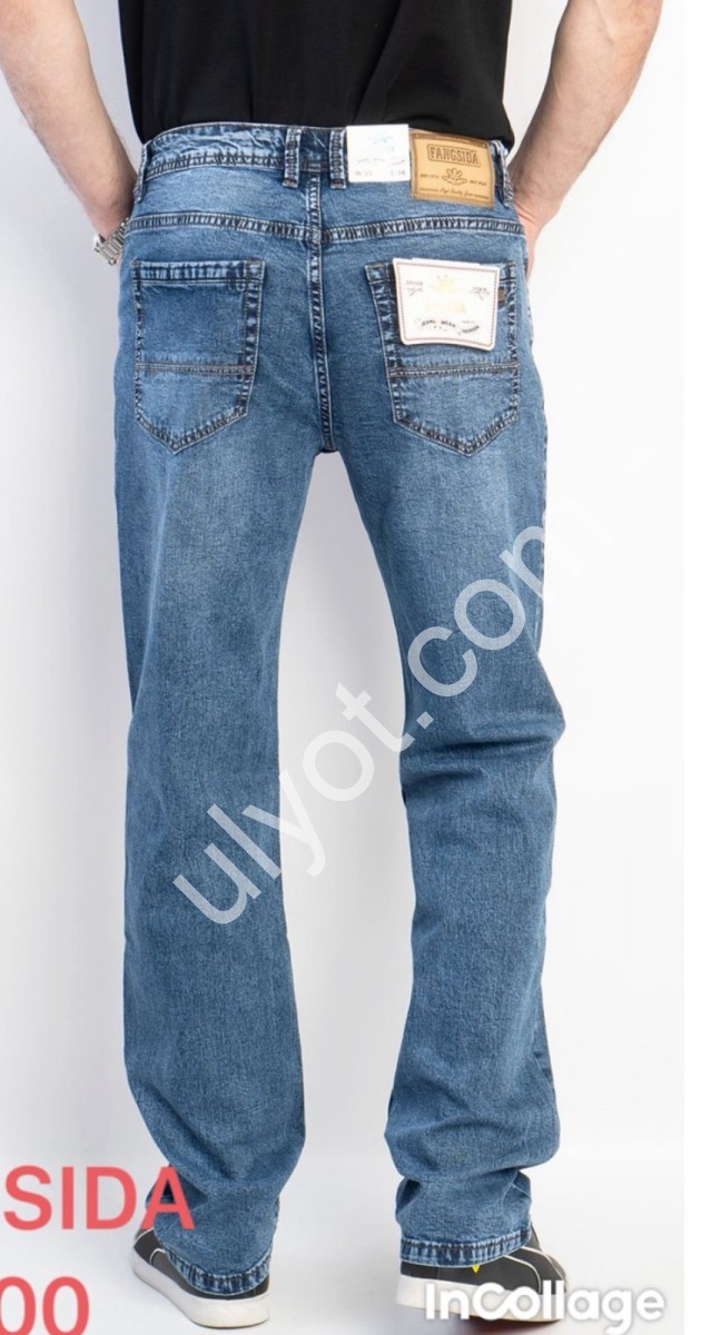 ДЖИНСЫ FANGSIDA (32-38) СИНИЙ 8900