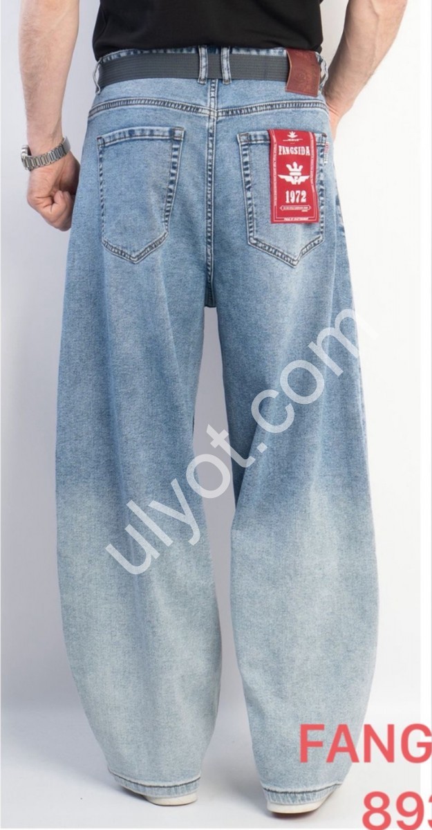 ДЖИНСЫ FANGSIDA (27-34) ГОЛУБОЙ 8933