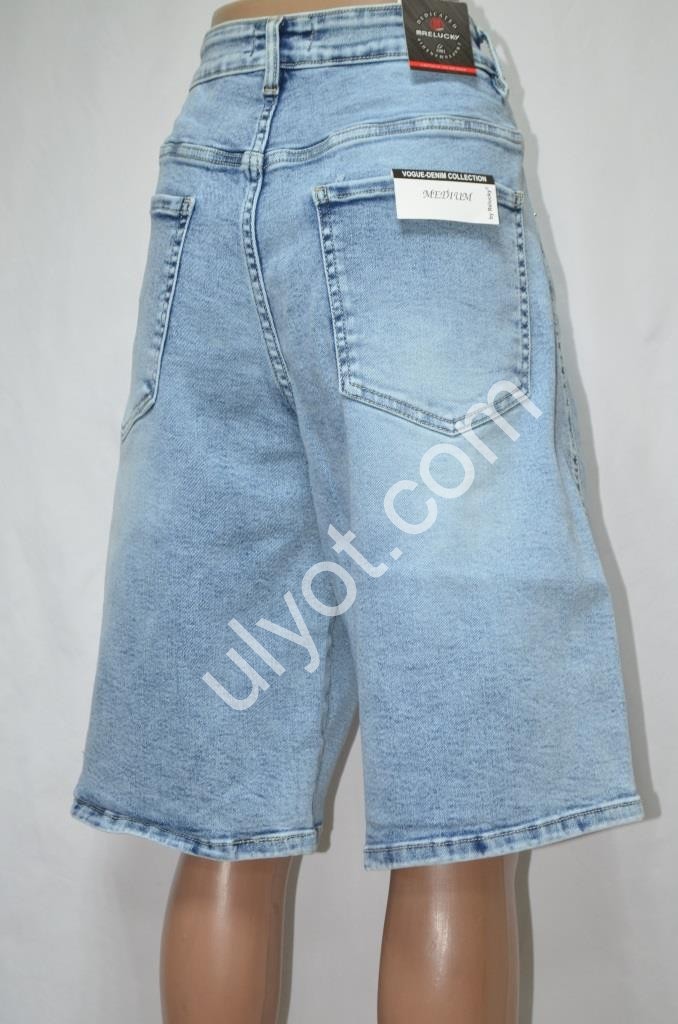 ШОРТЫ RELUCKY (31-38) ГОЛУБОЙ 028-1