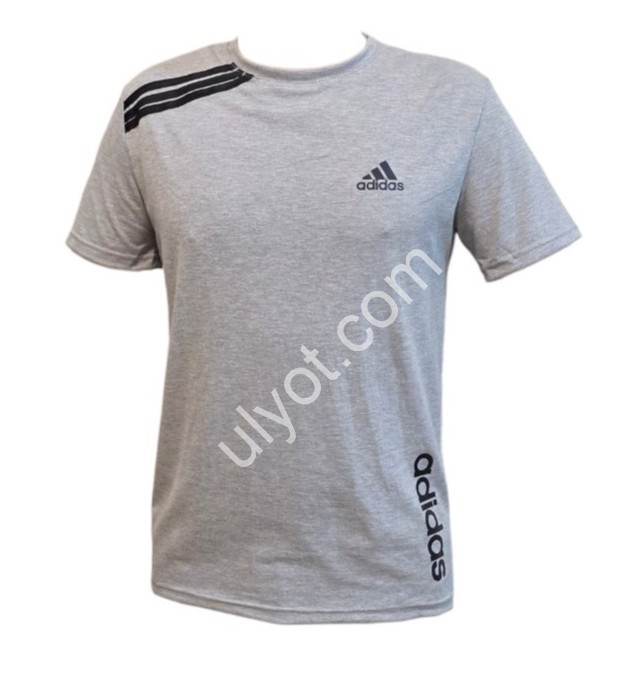 ФУТБОЛКА A01 (46-54) СІРИЙ МЕЛАНЖ