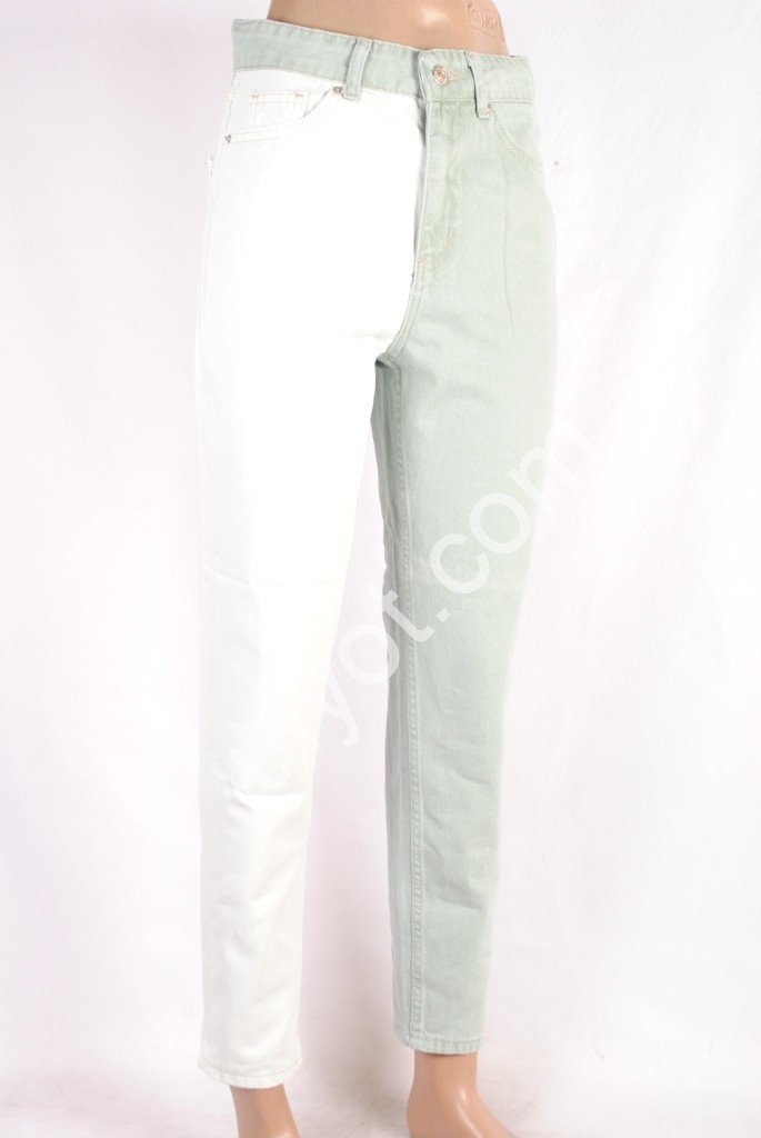 ДЖИНСИ TOP SHOP (25-32) БІЛИЙ+ОЛИВКА 5081
