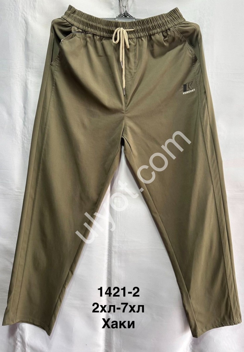 СПОРТ.ШТАНЫ (2XL-7XL) ПРЯМОЙ ХАКИ 1421-2