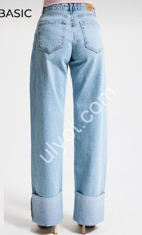 ДЖИНСИ IT'S BASIC (34-42) БЛАКИТНИЙ 4654/4s6/3