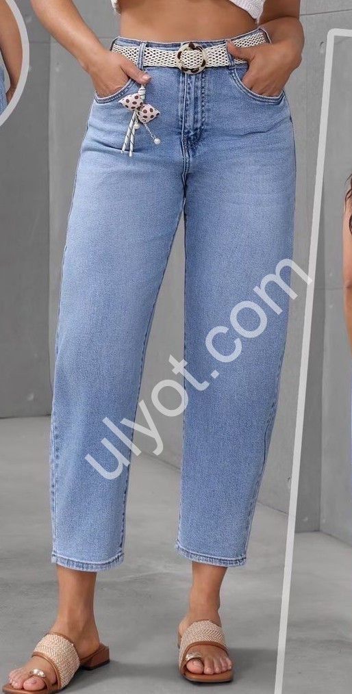 ДЖИНСЫ M.SARA (XS-XL) ГОЛУБОЙ 386-5