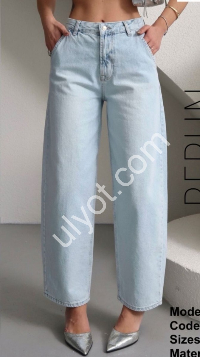 ДЖИНСЫ ZEO BASIC (30-36) ГОЛУБОЙ 5409