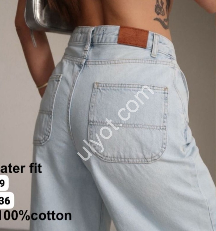 ДЖИНСЫ ZEO BASIC (30-36) ГОЛУБОЙ 5409