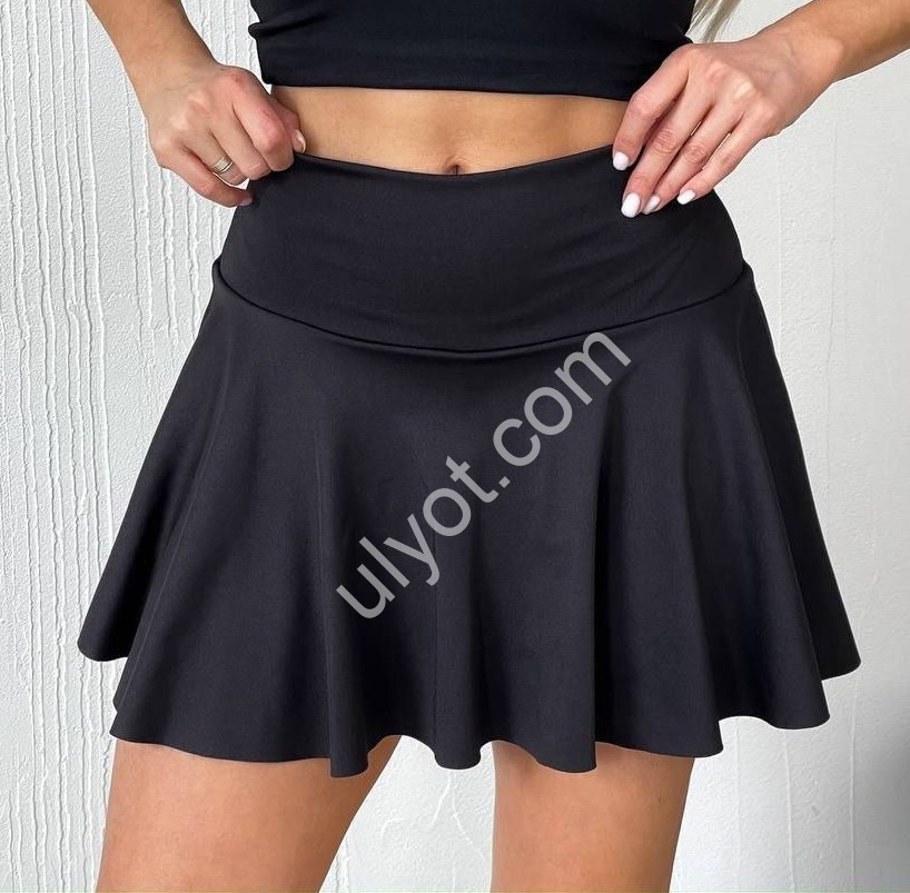 ЮБКА-ШОРТЫ (42-48) ЧЕРНЫЙ 3103