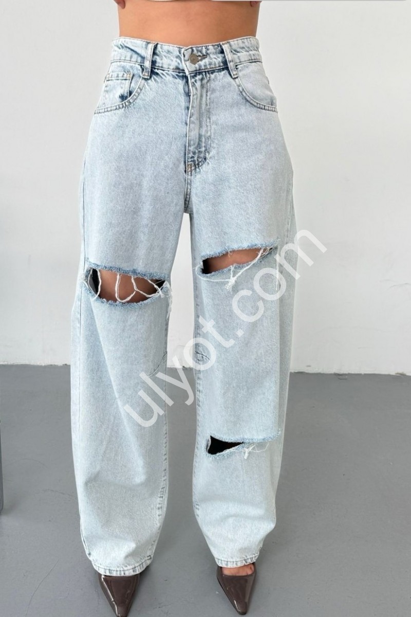 ДЖИНСЫ REAL FOCUS (24-29) ГОЛУБОЙ 326-24